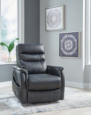 Strawbill Power Lift Heat & Massage Recliner Sapphire