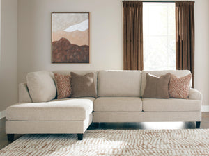 Steelwater Retreat 2-Piece Sectional with Chaise Latte