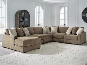 Camellia-Court 6-Piece Sectional with Chaise Coffee