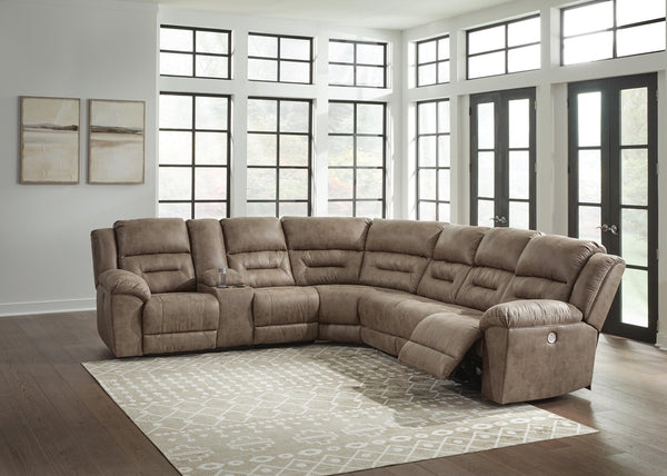 Ravenel 4-Piece Power Reclining Sectional Fossil