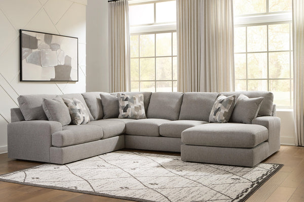 Lindon 3-Piece Sectional with Chaise Smoke