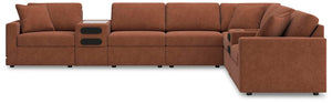 Modmax 8-Piece Sectional with Audio Consoles Spice