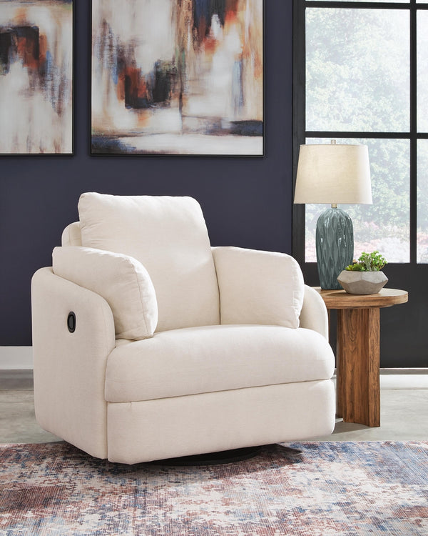 Modmax Swivel Manual Glider Recliner Oyster