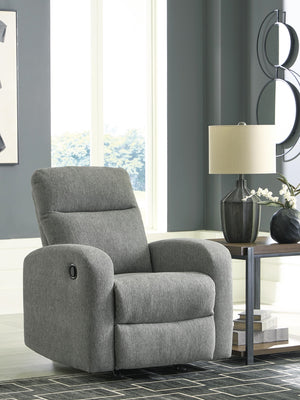 Gauntlet Fabric Manual Rocker Recliner Sterling