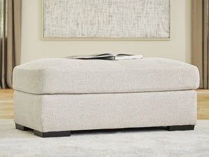Conlee-Pike Fabric Ottoman Linen
