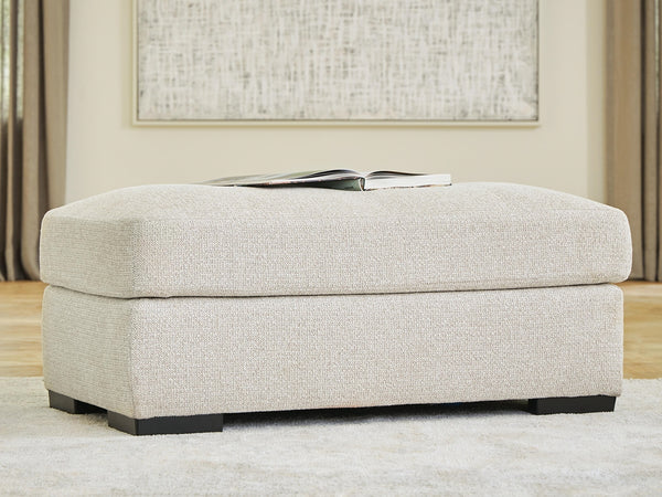 Conlee-Pike Fabric Ottoman Linen