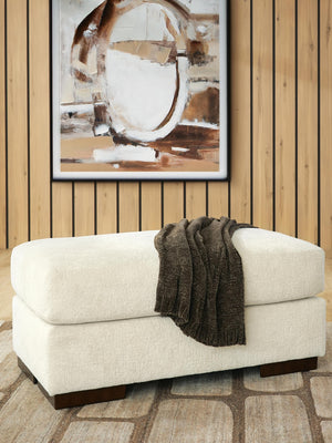 Jayne Park Fabric Ottoman Sand