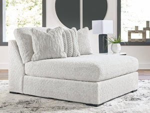 Cuddle Plush Oversized Armless Chaise Arctic
