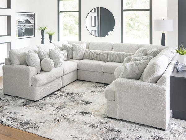 Cuddle Plush Stationary 8-Piece Sectional Arctic