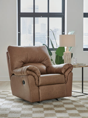 WillowBend Stationary Manual Rocker Recliner Caramel