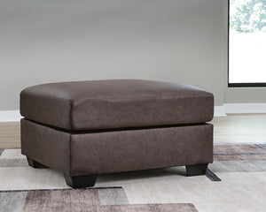 WillowBend Oversized Accent Ottoman Umber