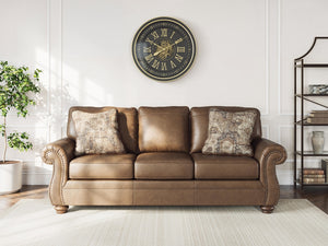 Chasemore Stationary Sofa with Nailhead Trim Earth