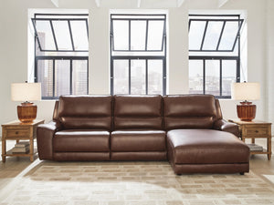 DeepWakes P2 3-Piece Reclining Leather Zero Gravity Sofa Chaise Canyon