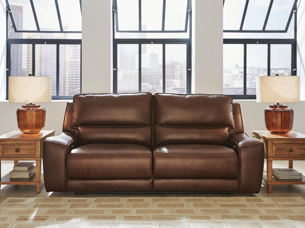 DeepWakes P2 Power Reclining Leather Zero Gravity Sofa Canyon