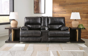 Mountainous Zero Gravity P2 Power Leather Reclining Adjustable Headrest Loveseat Eclipse