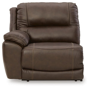 Dunleith 7-Piece Power Reclining Leather Zero Gravity Sectional Chocolate