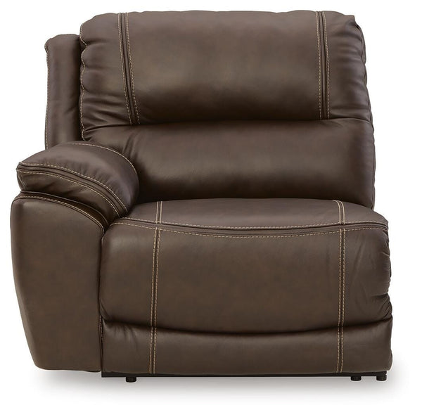 Dunleith 7-Piece Power Reclining Leather Zero Gravity Sectional Chocolate