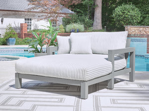 Hurley Park Outdoor Chaise Lounge with Cushion Gray