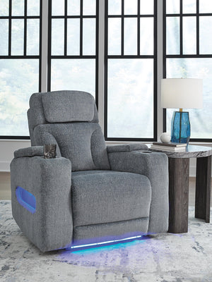 Studio Cave P2 Dual-Power Adjustable Headrest Recliner Steel