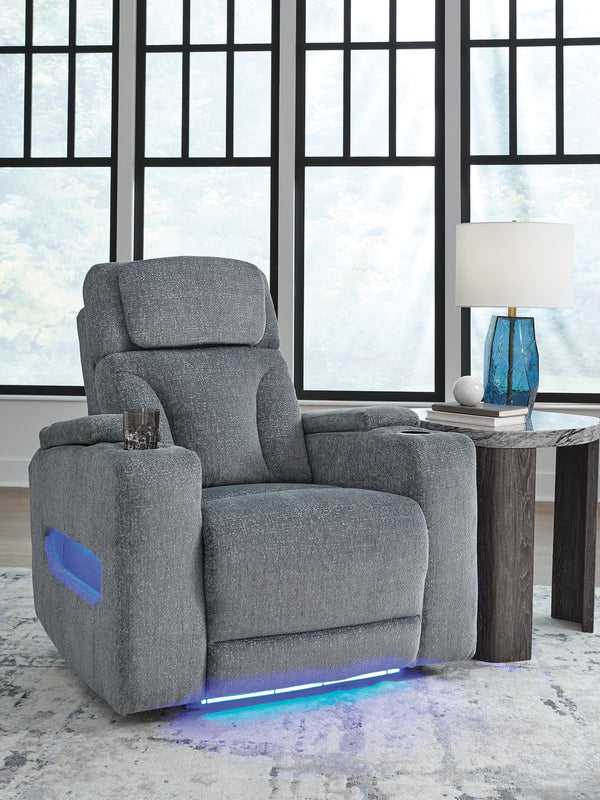 Studio Cave P2 Dual-Power Adjustable Headrest Recliner Steel