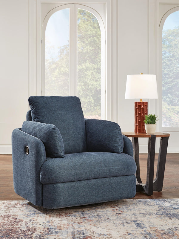 Modmax Swivel Manual Glider Recliner Ink