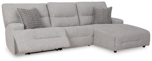 Acklen Place P2 3-Piece Power Reclining Zero Gravity Sectional Pewter