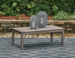 Hillside Barn Outdoor Rectangle Coffee Table Brown