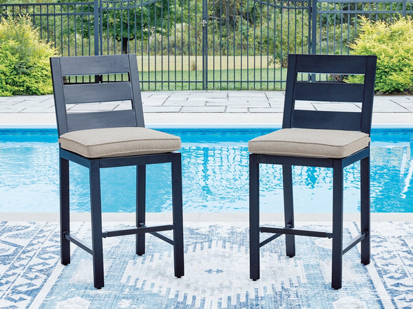 East Beach Outdoor Counter-Height Barstool Navy Blue
