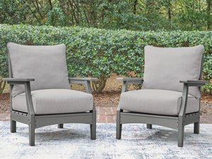 Cove Beach Outdoor Lounge Chair with Cushion Gray