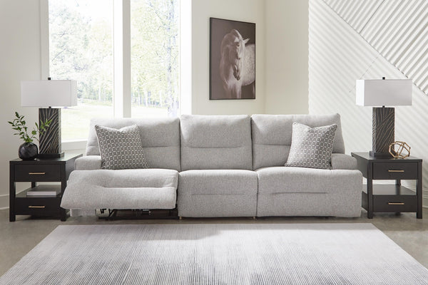 Acklen Place 3-Piece Power Reclining Zero Gravity Sectional Zero Gravity Sofa Pewter