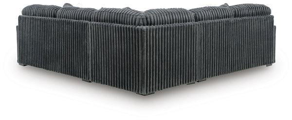 Midnight-Madness 3-Piece Sectional Gunmetal