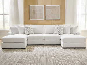 Misty-Lakes 4-Piece Double Chaise Sectional Chalk