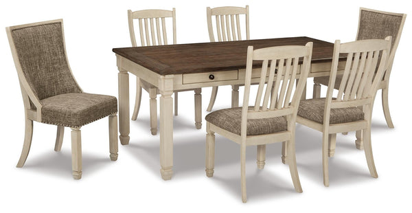 Bolanburg Dining Table & 6 Chairs with Server Two-tone