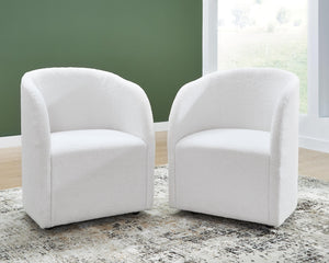 Rowanbeck Upholstered Dining Chair Ivory