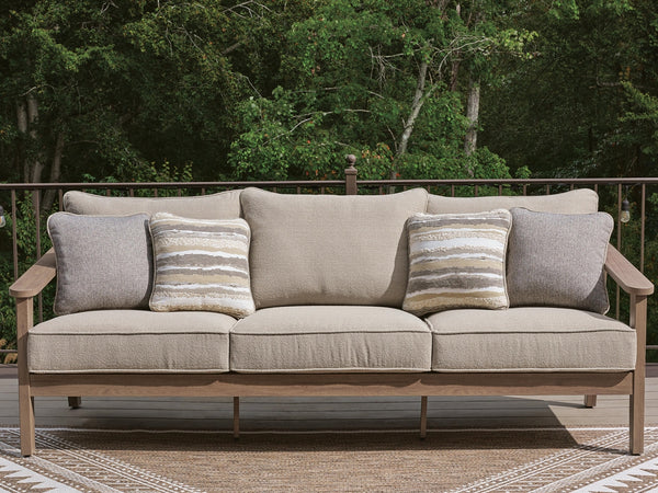 Harmony Headlands Outdoor Sofa with Cushion Natural/Gray
