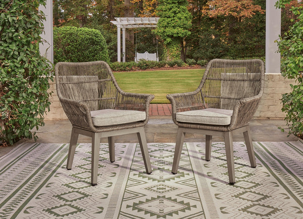 Beach Front Arm Chair with Cushion Beige