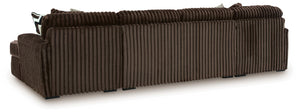 Midnight-Madness 3-Piece Sectional with Chaise Chocolate