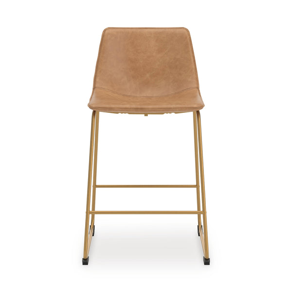 Ciabori Bar-Height Upholstered Stool Toast/Gold
