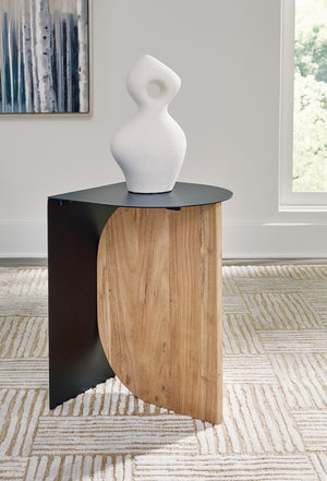 Ladgate Accent Table Black/Natural