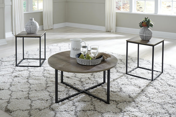 Wadeworth Urban Foundry 3-Piece Occasional Table Set Two-tone