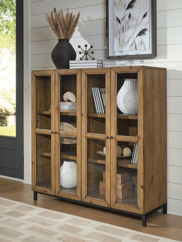 Wrenridge Accent Cabinet Gray Brown
