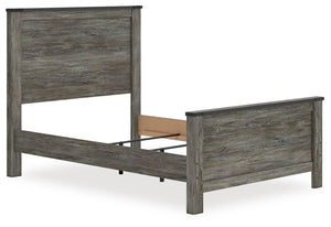 Frandern Full Panel Bed Black/Gray