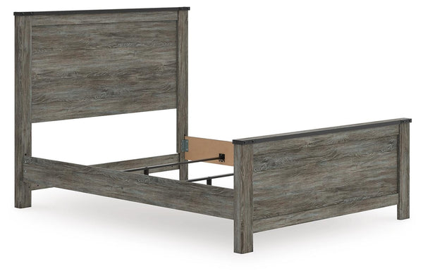 Frandern Queen Panel Bed Black/Gray