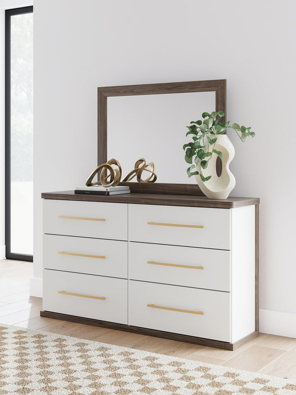 Kendanport Dresser & Mirror Brown
