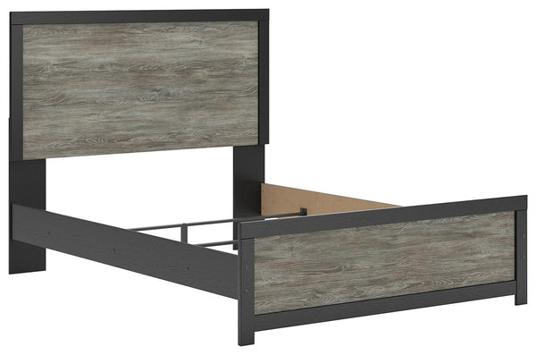 Broachmyn Queen Panel Bed Black/Gray