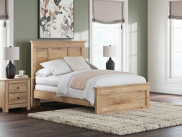Makidern Full Panel Bed Tan