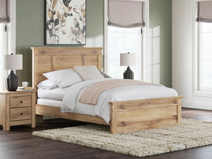 Makidern Queen Panel Bed Tan
