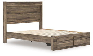 Elbrim Queen Panel Storage Bed Brown
