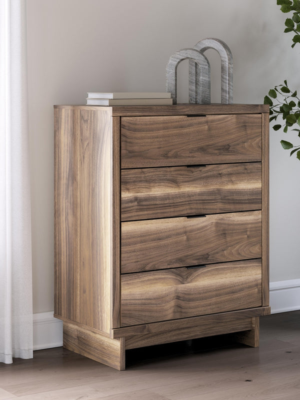 Chirason 4-Drawer Chest Brown