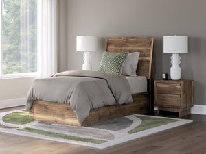 Chirason Twin Panel Bed Brown